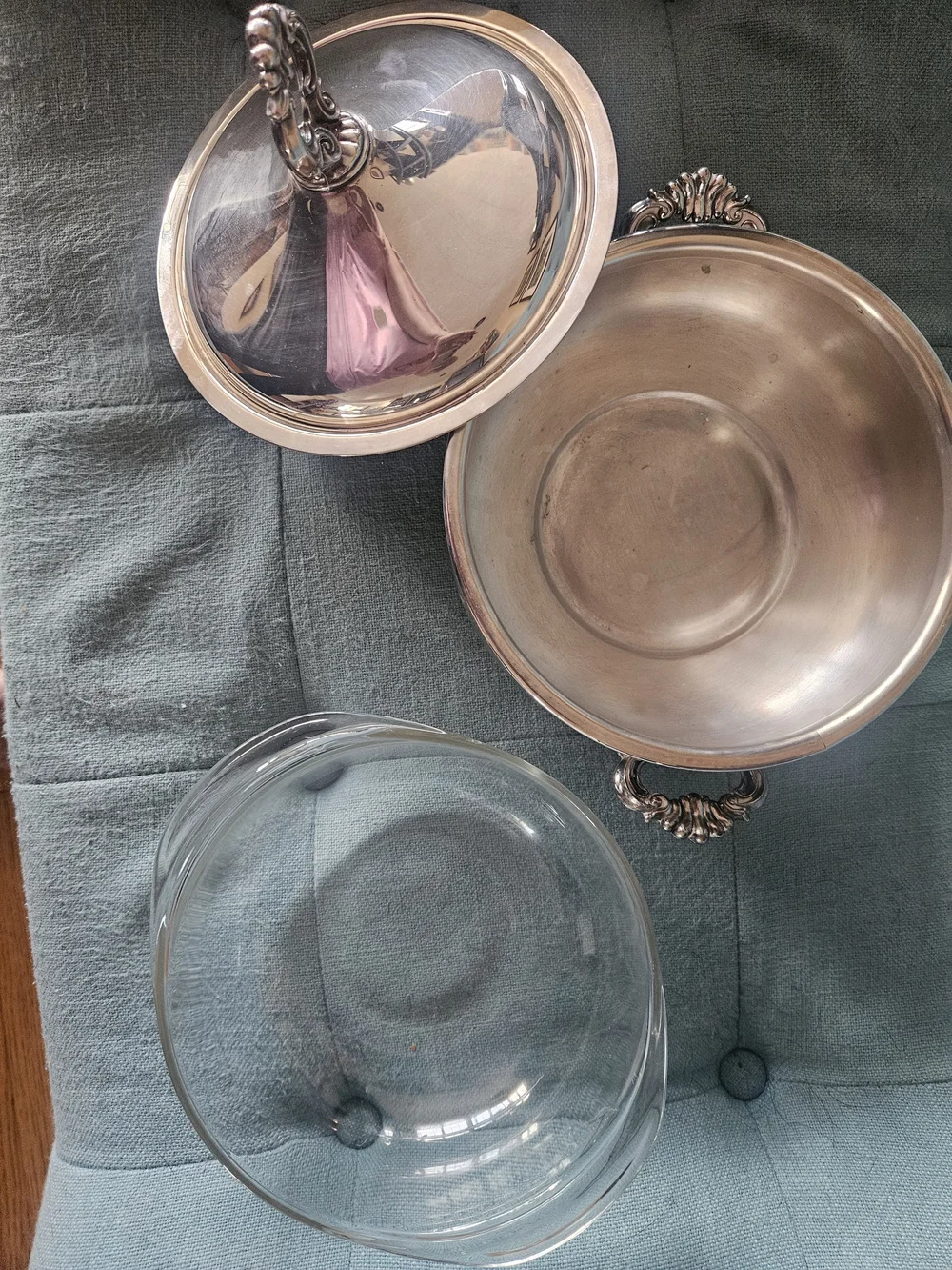Source Unknown covered serving